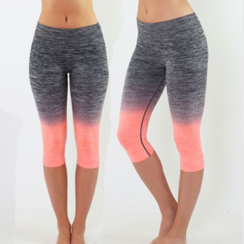 Women Sports YOGA Workout Gym Fitness Capri BNC